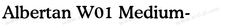 Albertan W01 Medium字体转换
